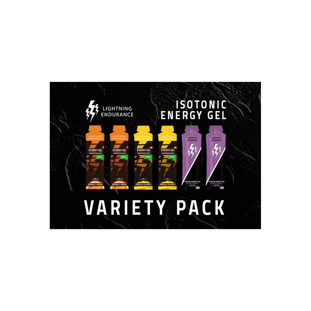 Lightning | Isotonic Gel + Magnesium Ultra Energy Gel | Variety Pack | 12 x 60 ml