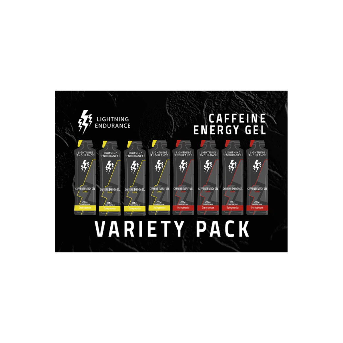 Lightning | Caffeine Energy Gel | Variety Pack | 12 x 60 ml