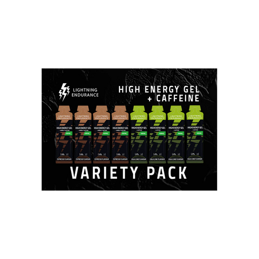 Lightning | High Energy Gel + Caffeine | Variety Pack | 12 x 60 ml