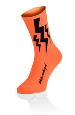 Lightning Prolen Cycling Socks Fluo Orange
